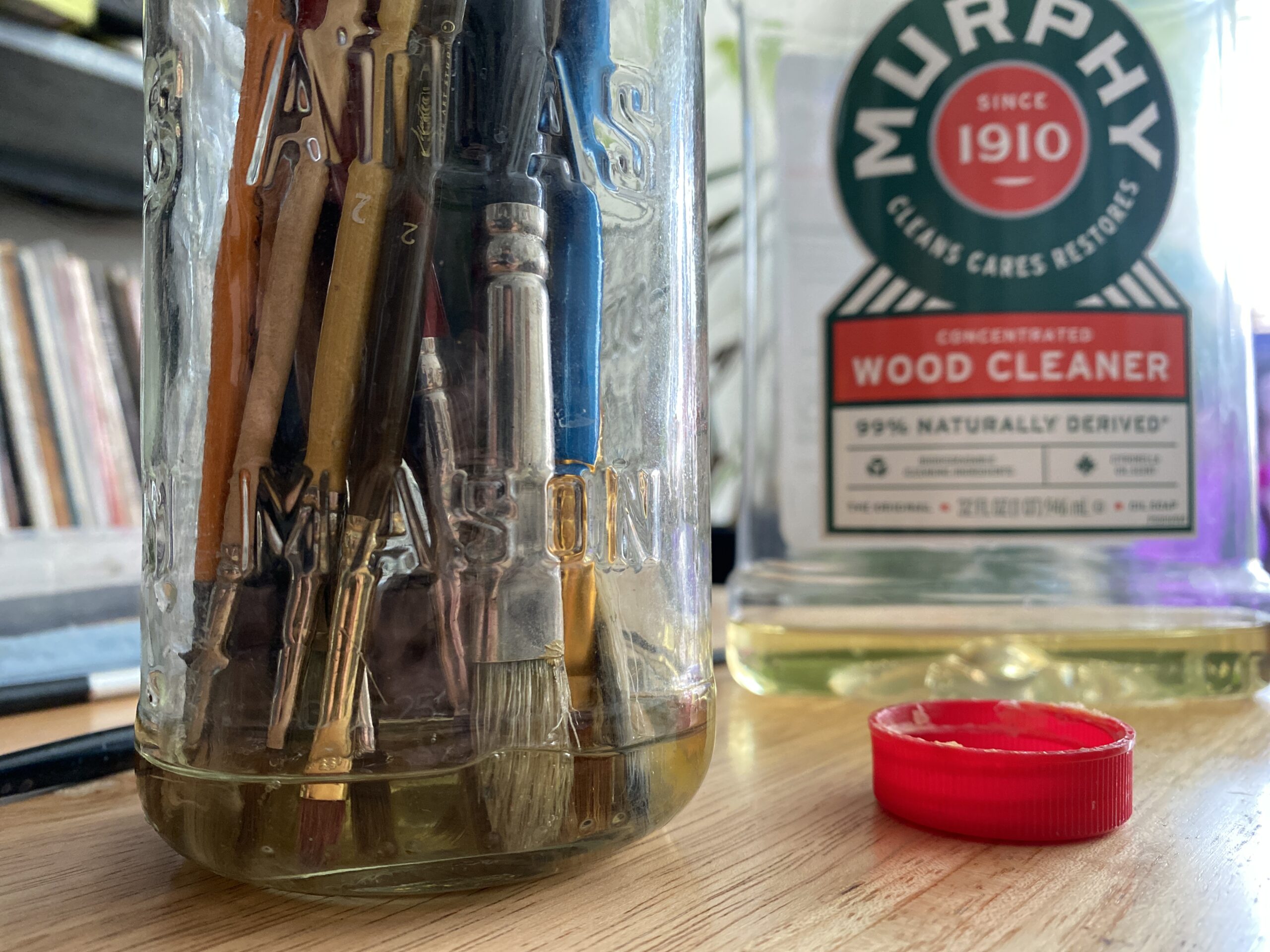 How to clean brushes with Murphy's Oil Soap